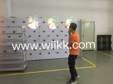 Portable 65cm App 3D Hologram Kit Led Advertising Fan 2 Wings 1600*720 Resolution